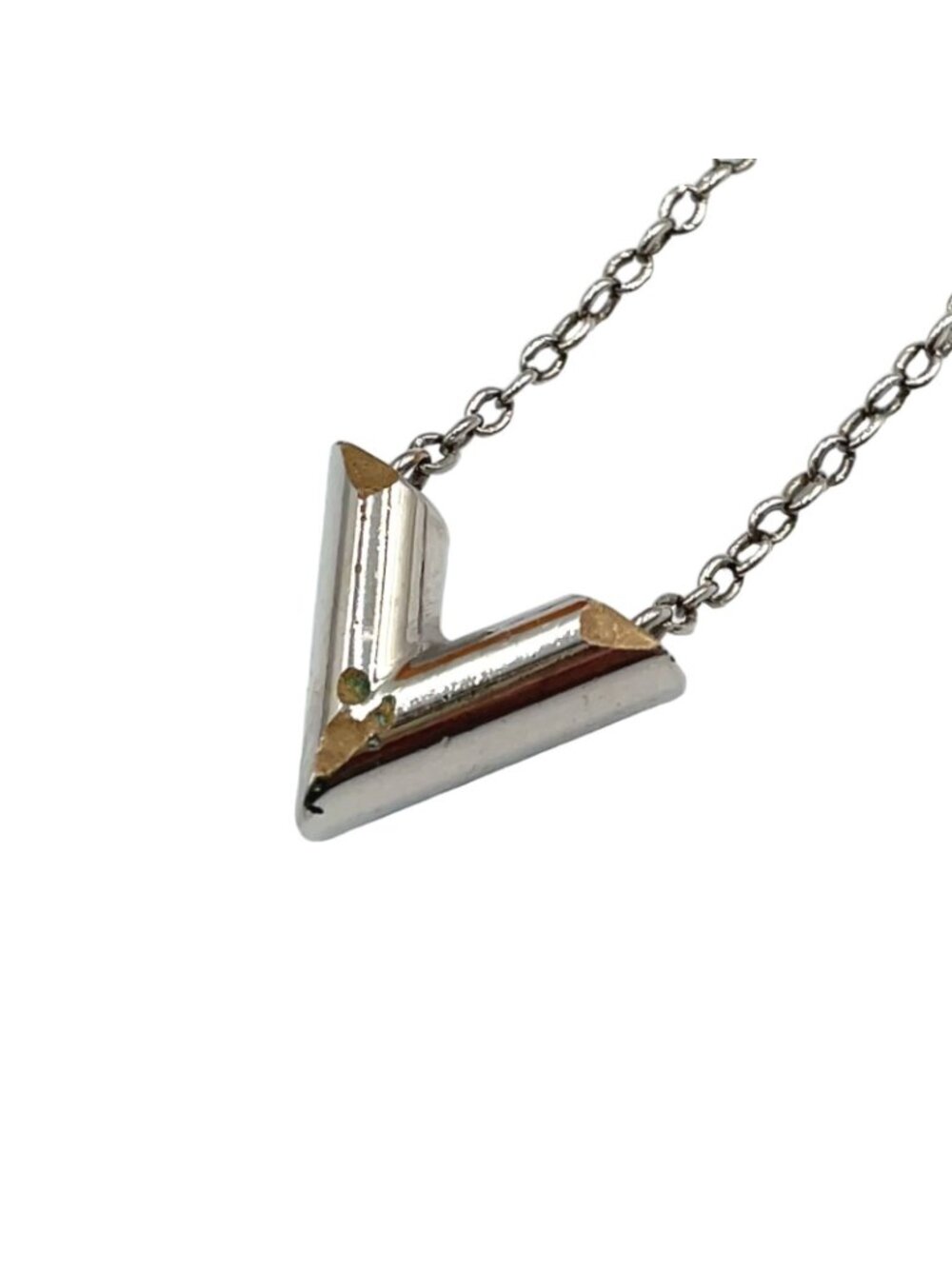 Louis Vuitton Essential Metal Silver Necklace - Picture 2 of 10